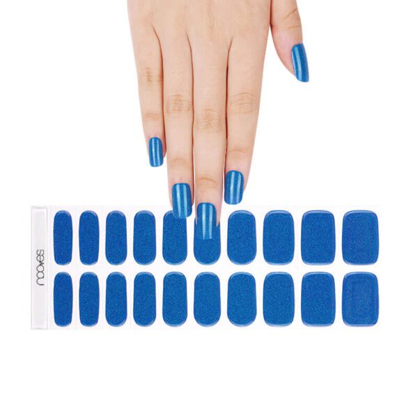 Marca: NOOVES. Imagen: Sea-water-17.jpg. NOOVES NAILS Láminas de Uñas de Gel Precurado Premium - Sea Water - Azul | Tiras De Uñas De Gel Semicurado| Pegatinas Uñas Semipermanente en Gel| Gel Nail stickers| Uñas de gel Pegatinas