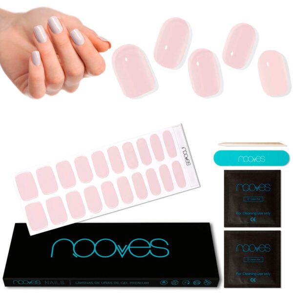 Marca: NOOVES. Imagen: TenderRoseMesadetrabajo1.jpg. NOOVES NAILS Láminas de Uñas de Gel Precurado Premium - Tender Rose - Rosa | Tiras De Uñas De Gel Semicurado| Pegatinas Uñas Semipermanente en Gel| Gel Nail stickers| Uñas de gel Pegatinas