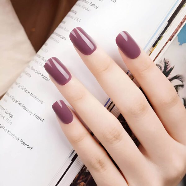 Marca: NOOVES. Imagen: Violet_8_1.jpg. NOOVES - Láminas de Gel para Uñas|Violet Ether - Violeta | 20 uds, Uñas de Gel Semicuradas Premium, Gel Nail Stickers,Pegatinas Uñas de Gel, Incluye 1 Lima de Uñas y 1 Palito de Naranjo, Vegano