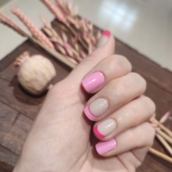 Marca: NOOVES. Imagen: love-vibes_7.jpg. NOOVES NAILS Láminas de Uñas de Gel Precurado Premium - Love Vibes | Francesa | Tiras De Uñas De Gel semicurado| Pegatinas Uñas Semipermanente en Gel| Gel Nail stickers| Uñas de gel Pegatinas