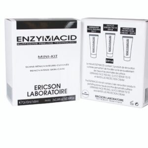 Marca: ERICSON LABORATOIRE PARIS. Imagen: D916-1-scaled.jpg. MINI KIT ENZYMACID + : D917 Dermaxid + D918 Glyco