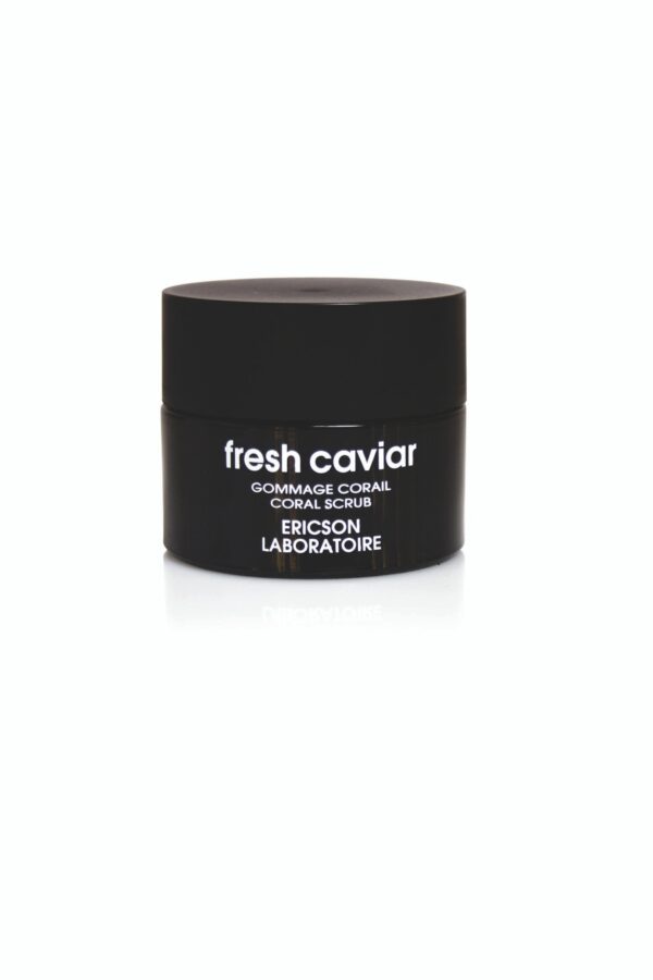 Marca: ERICSON LABORATOIRE PARIS. Imagen: E1011-2-scaled.jpg. FRESH CAVIAR. CORAL SCRUB jar of 50 ml