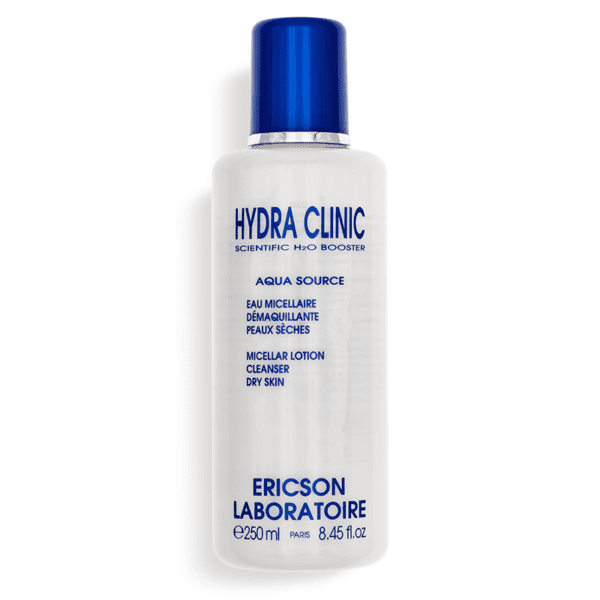 Marca: ERICSON LABORATOIRE PARIS. Imagen: E2338.png. HYDRA CLINIC. AQUA SOURCE MICELLAR LOTION CLEANSER