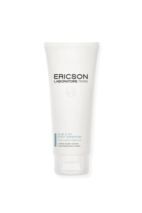 Marca: ERICSON LABORATOIRE PARIS. Imagen: E278_Creme_Buste_Volume_200ml-scaled.jpg. SLIM & BODY FIT EXPERTISE.VOLUMINIZING BUST CREAM