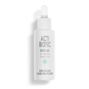 Marca: ERICSON LABORATOIRE PARIS. Imagen: E530.png. ACTI-BIOTIC. SEBO-GEL. Corrective gel pump bottle