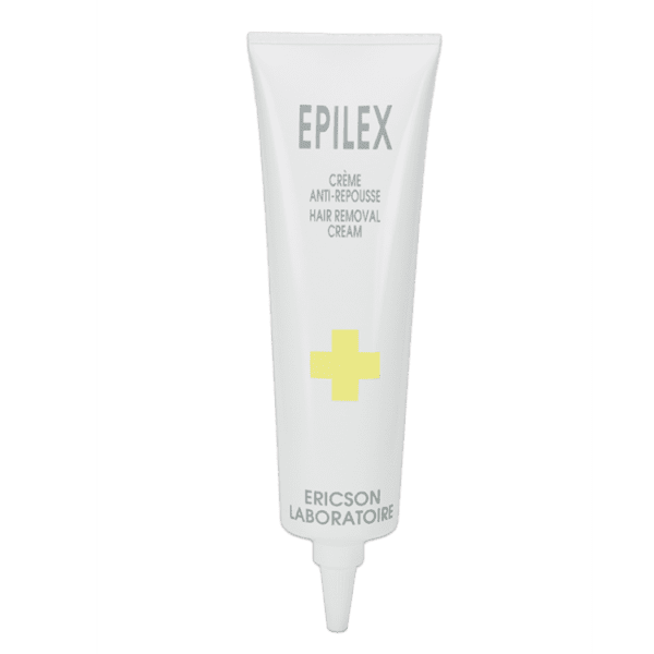 Marca: ERICSON LABORATOIRE PARIS. Imagen: creme-anti-repousse.png. EPILEX. HAIR REMOVAL CREAM tube of 150 ml